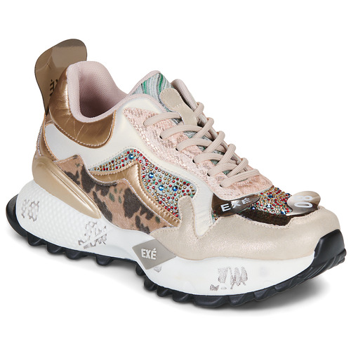 Boty Ženy Nízké tenisky Exé Shoes D190608-13C Béžová / Zlatá