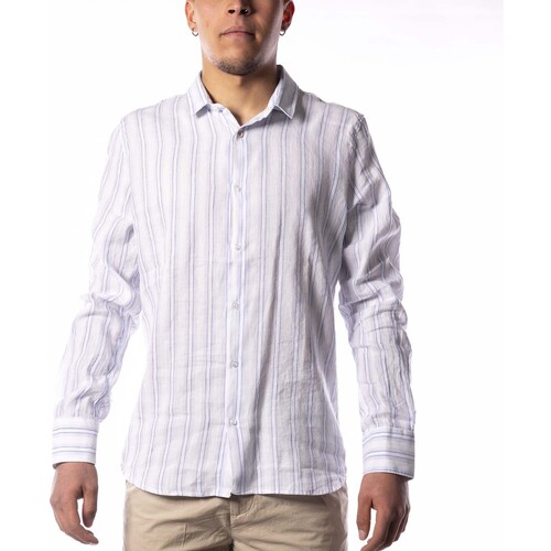 Textil Muži Košile s dlouhymi rukávy Sl56 S.L.56 Berenice A Righe Bílá