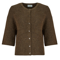 Textil Ženy Svetry / Svetry se zapínáním JJXX JXEVI SS CARDIGAN KNIT Hnědá
