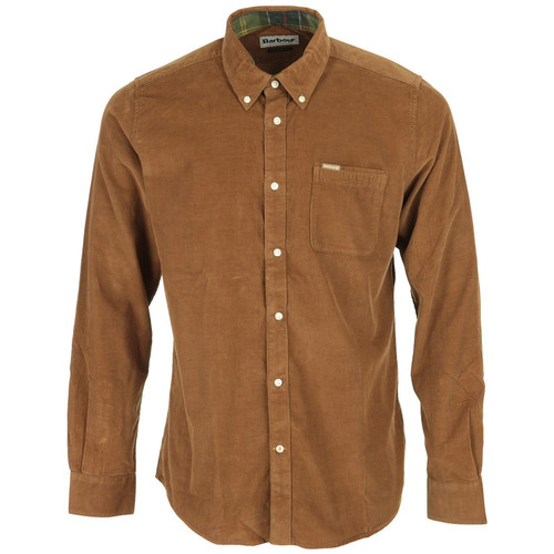 Textiel Heren Overhemden lange mouwen Barbour Ramsey Tailored Cord Shirt Brown