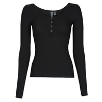 Textiel Dames Truien Pieces PCKITTE LS TOP Zwart
