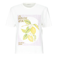 Textiel Dames T-shirts korte mouwen Ikks B310585 Wit