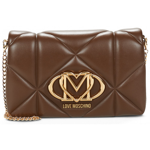 Tassen Dames Schoudertassen met riem Love Moschino SMART DAILY BAG Brown