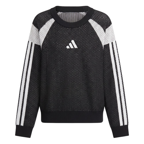 Textiel Kinderen Sweaters adidas HOUSE OF TIRO KNITTED CREW Sweatshirt Zwart