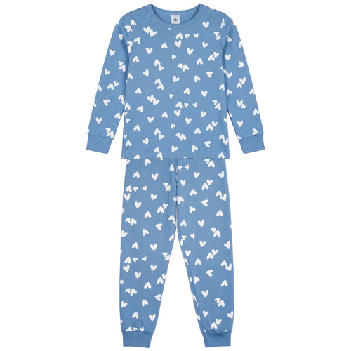 Textiel Meisjes Pyjama's / nachthemden Petit Bateau PYJAMA Blauw