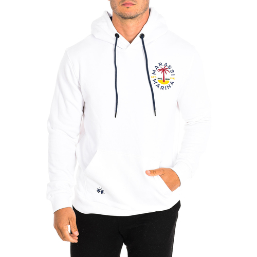 Textiel Heren Capuchon sweaters La Martina TMF607-FP225 Wit