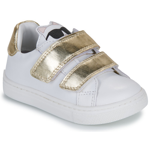 Παπούτσια Κορίτσι Χαμηλά Sneakers Karl Lagerfeld Z30383 Άσπρο / Gold