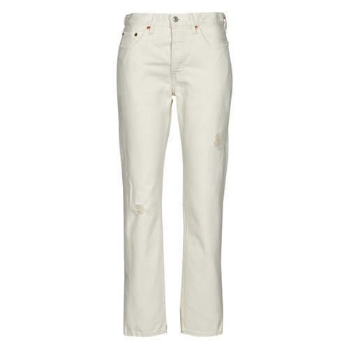 Kleidung Damen Boyfriend Jeans Levi's 501® CROP Weiss