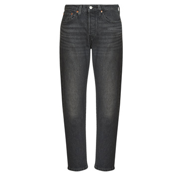 Kleidung Damen Boyfriend Jeans Levi's 501® CROP Schwarz