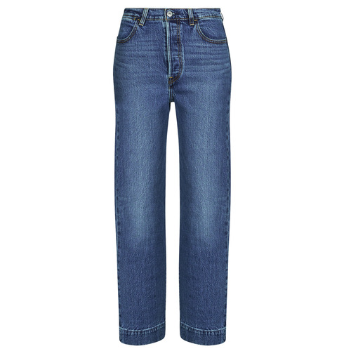 Kleidung Damen Straight Leg Jeans Levi's RIBCAGE STR ANK TAILORED Blau