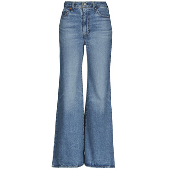 Kleidung Damen Flare Jeans Levi's RIBCAGE BELLS Blau