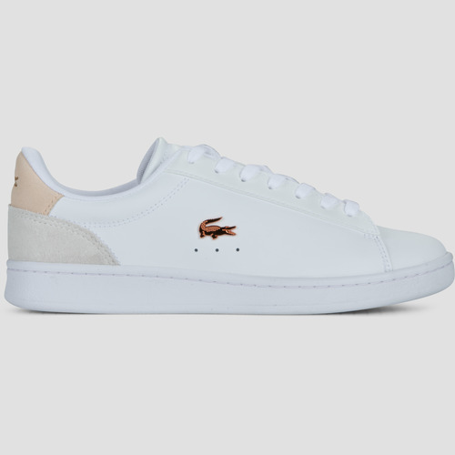 Schuhe Damen Sneaker Low Lacoste CARNABY Weiss / Rosa