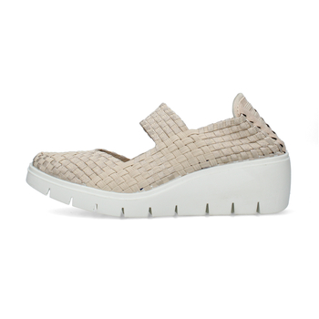 Schuhe Damen Keilabsatzsandalen Enval 1256322 Beige