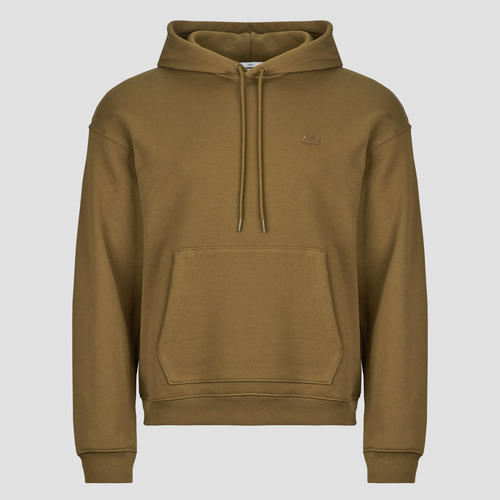 Kleidung Kapuzensweaters Lacoste Sweatshirt à capuche en molleton loose fit Braun / Camel