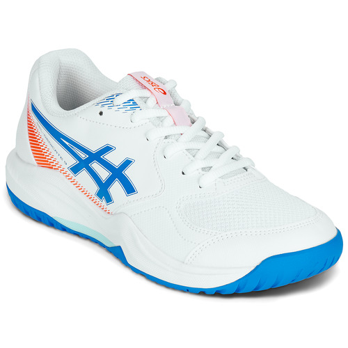 Schuhe Kinder Sneaker Low Asics GEL-DEDICATE 9 GS Weiss / Blau