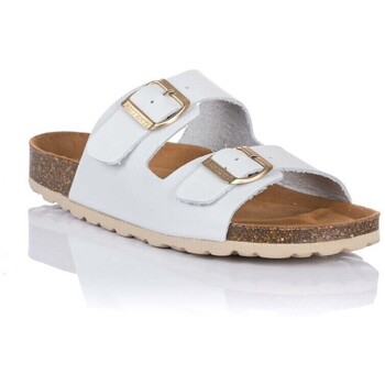 Schuhe Damen Flache Sandalen Autenti Anatomische Sandale Vera Weiss