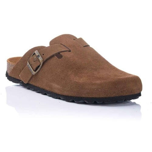 Schuhe Damen Pantoletten / Clogs Autenti Clog anatómico - Leder Braun