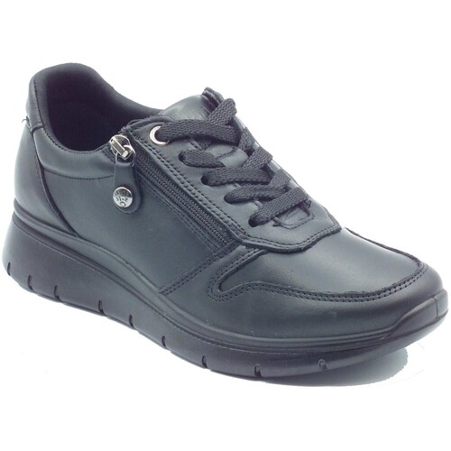Schuhe Damen Sneaker Low Enval 2276300 Nappa Soft Schwarz