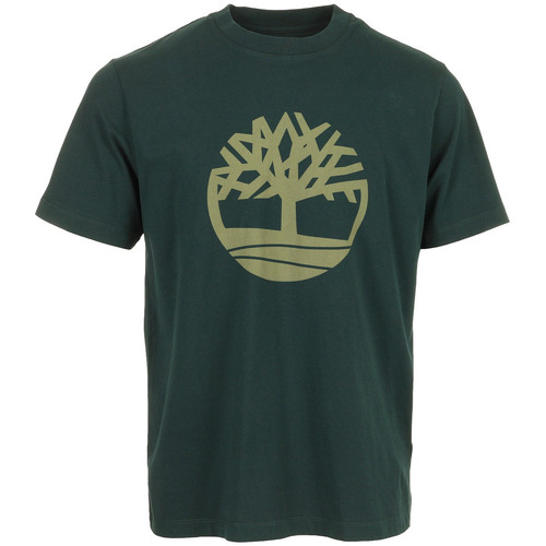 Kleidung Herren T-Shirts Timberland Tree Logo Ss Tee Grün