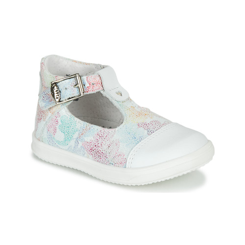 Sko Pige Flade sandaler Little Mary VALSEUSE Hvid / Flerfarvet