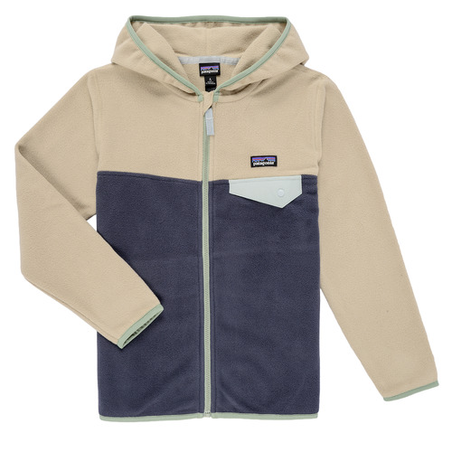 textil Børn Fleecetrøjer Patagonia K'S MICRO D SNAP-T JKT Marineblå