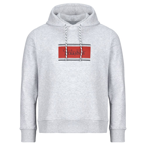 textil Herre Sweatshirts m. hætte Jack & Jones JJBUSTER SWEAT HOOD Grå
