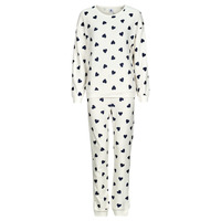 textil Mujer Conjuntos de pijama Petit Bateau CLOWN Blanco / Marino