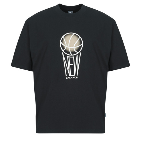 Clothing Men short-sleeved t-shirts New Balance GRAPHIC JERSEY TEE Black