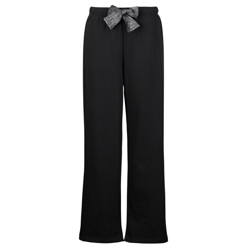 Clothing Women Tracksuit bottoms Pieces PCCHILLI WIDE GLITTER SWEAT PANT NOOS Black