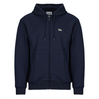 Clothing Men Hoodies Lacoste Sweatshirt zippé à capuche en molleton Marine