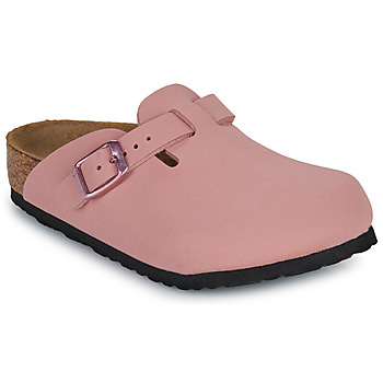 kengät Tytöt Puukengät BIRKENSTOCK Boston Kids Vaaleanpunainen / Tummanruskea