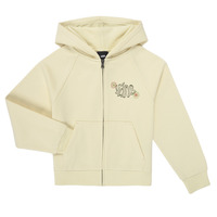 Ruhák Lány Kapucnis pulóverek Vans BUTTERFLY COCOON ZIP HOODIE ALMOND Citromsárga