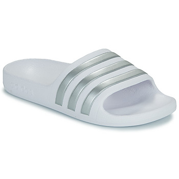 Scarpe Bambina ciabatte adidas ADILETTE AQUA K Bianco / Argento