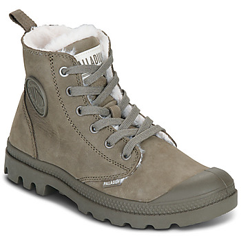 Scarpe Donna Stivaletti Palladium PAMPA HI ZIP WL Grigio
