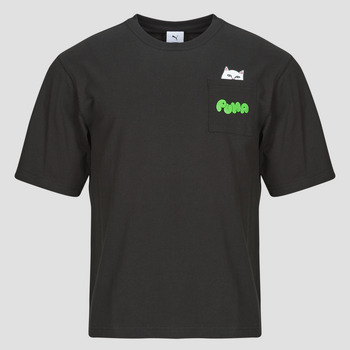 Abbigliamento Uomo T-shirt maniche corte Puma Relaxed Pocket Tee Nero / Verde