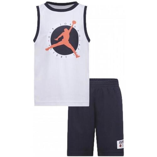 Abbigliamento Bambino Completo Nike 85c374-g0t_set_jordan_kids_bianco Bianco