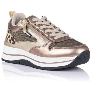 Scarpe Donna Sneakers basse Angela D Sneaker con zeppa Oro