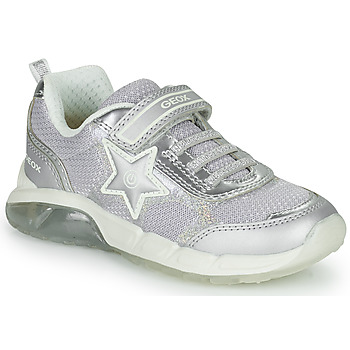 Shoes Girl Low top trainers Geox J SPAZIALE GIRL A Silver