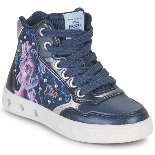 Shoes Girl High top trainers Geox J SKYLIN GIRL E Marine