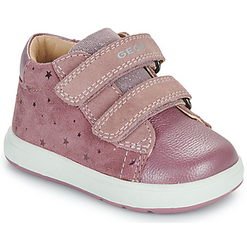 Shoes Girl High top trainers Geox B BIGLIA GIRL Pink