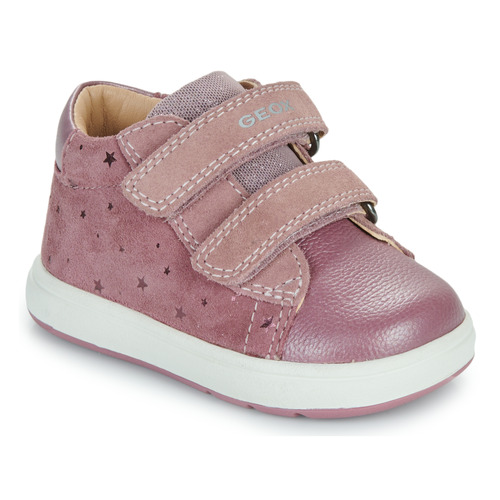 Shoes Girl High top trainers Geox B BIGLIA GIRL Pink