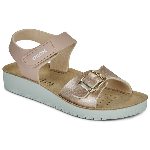 Shoes Girl Flat sandals Geox J SANDAL COSTAREI GI Pink