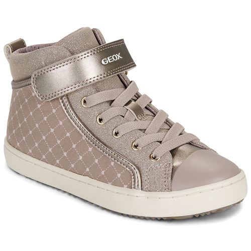 Shoes Girl High top trainers Geox J KALISPERA GIRL Gold