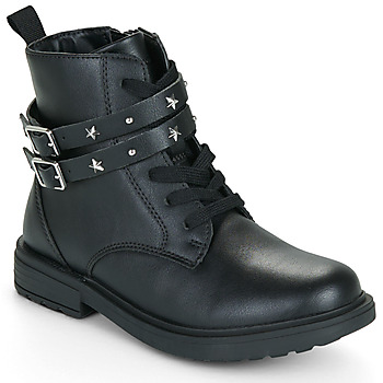 Shoes Girl Mid boots Geox J ECLAIR GIRL Black