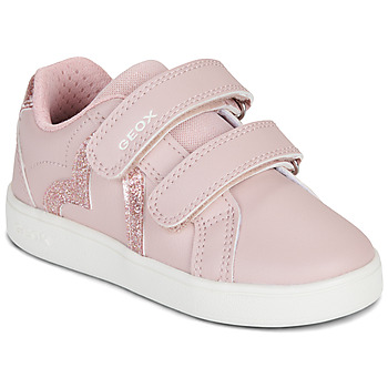 Shoes Girl Low top trainers Geox J ECLYPER GIRL Pink
