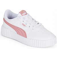 Shoes Girl Low top trainers Puma Carina 3.0 PS White / Pink