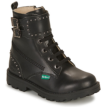 Schoenen Meisjes Laarzen Kickers GROOROCK Zwart
