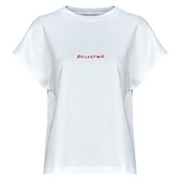 Textiel Dames T-shirts korte mouwen Noisy May NMKIM Wit