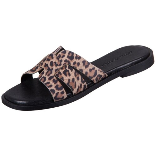 Schoenen Dames Platte sandalen Apple Of Eden Alycia31leo Zwart, Bruin