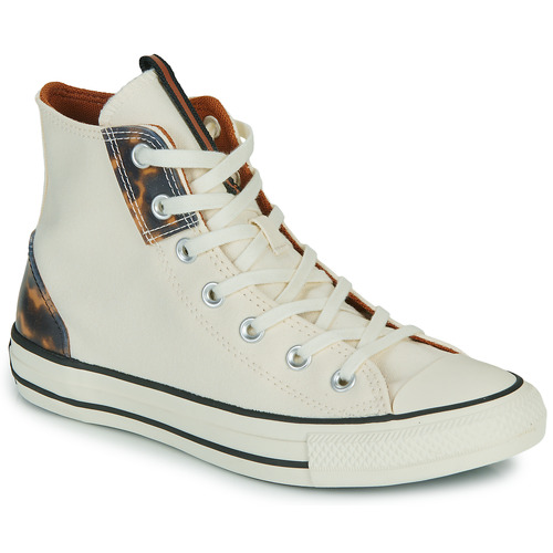 Skor Dam Höga sneakers Converse CHUCK TAYLOR ALL STAR TORTOISE Benvit / Brun